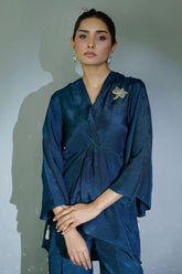Minutiae - Cielo - Korean Raw Silk - Teal - 2 Piece